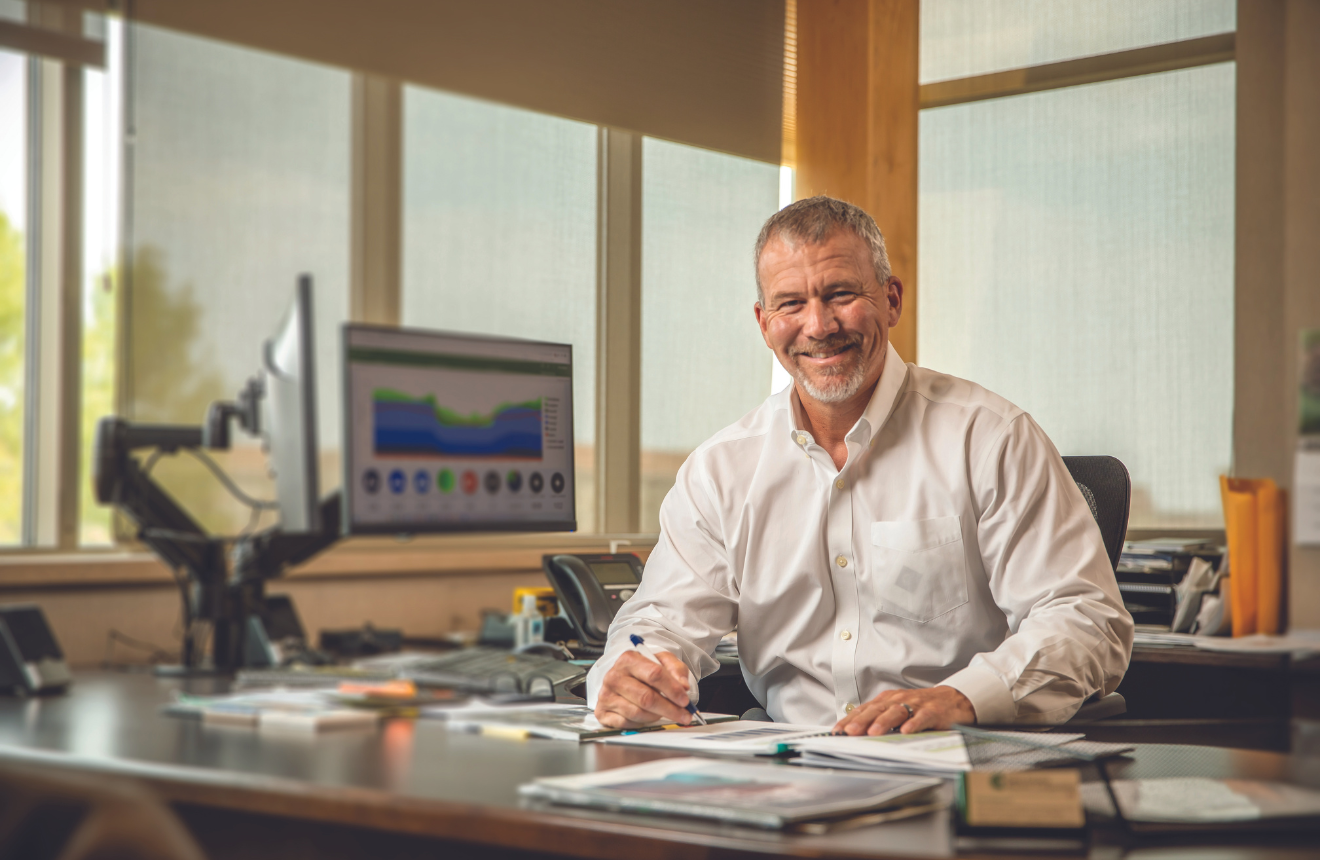 Paul at desk