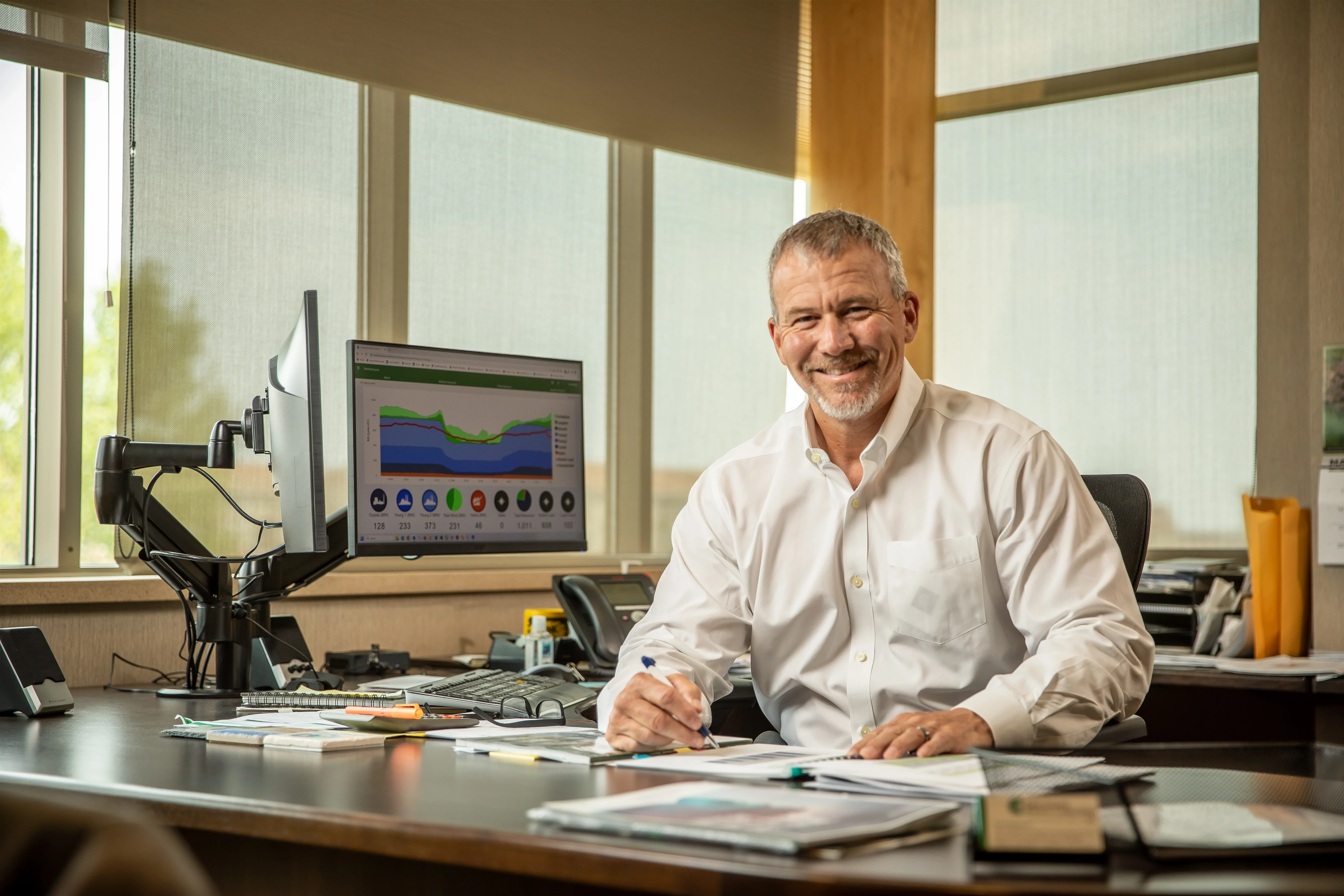 Paul at desk