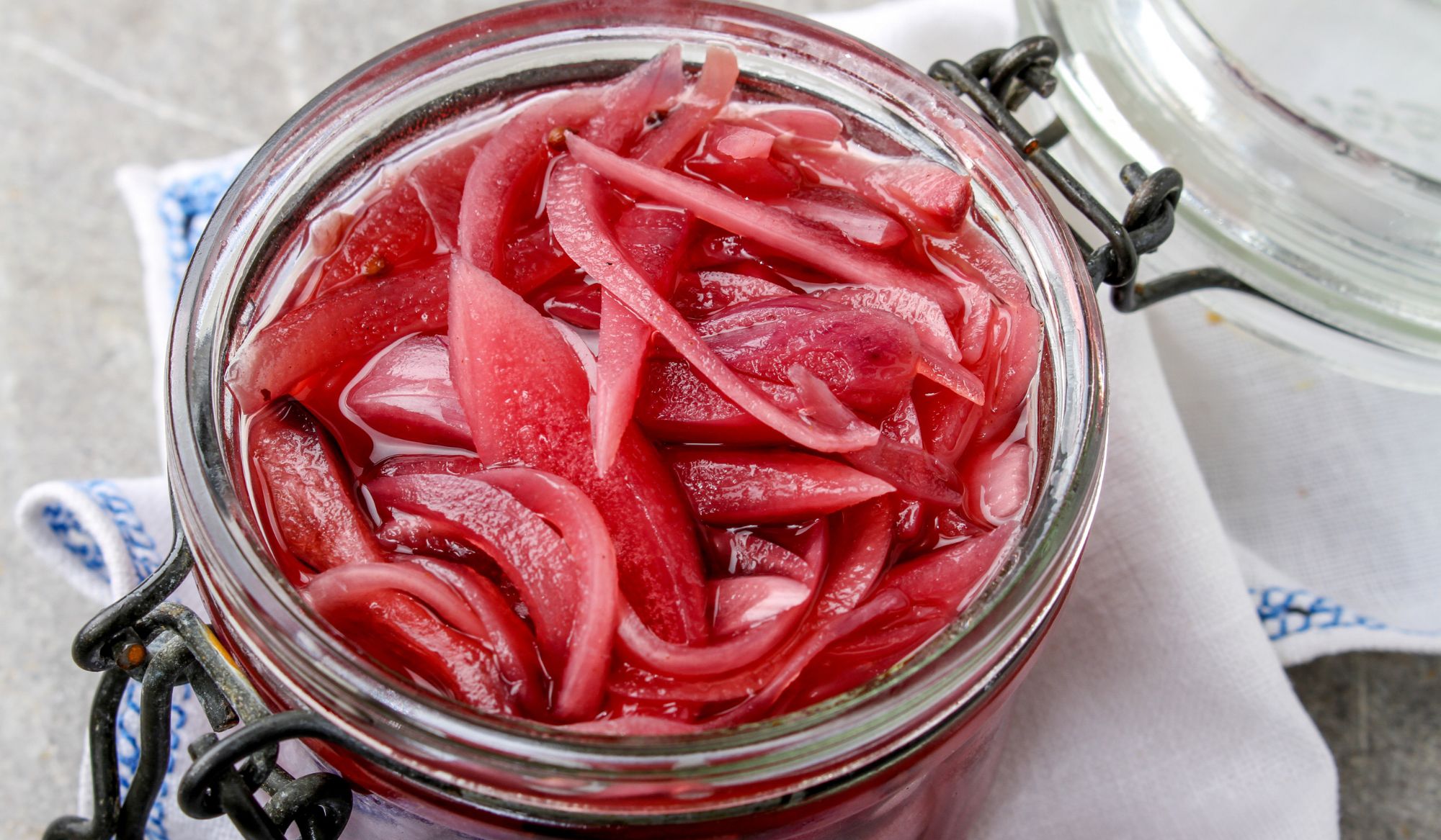 Pickled red onions