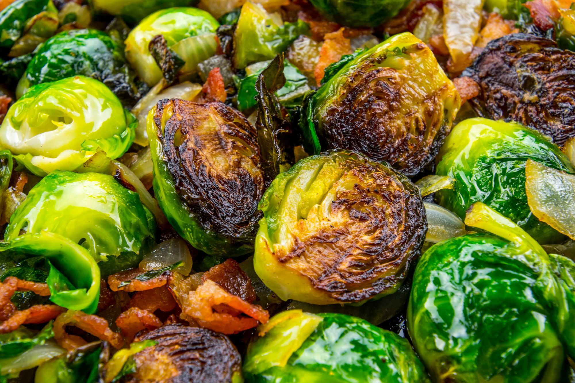 Air fryer maple Brussels sprouts