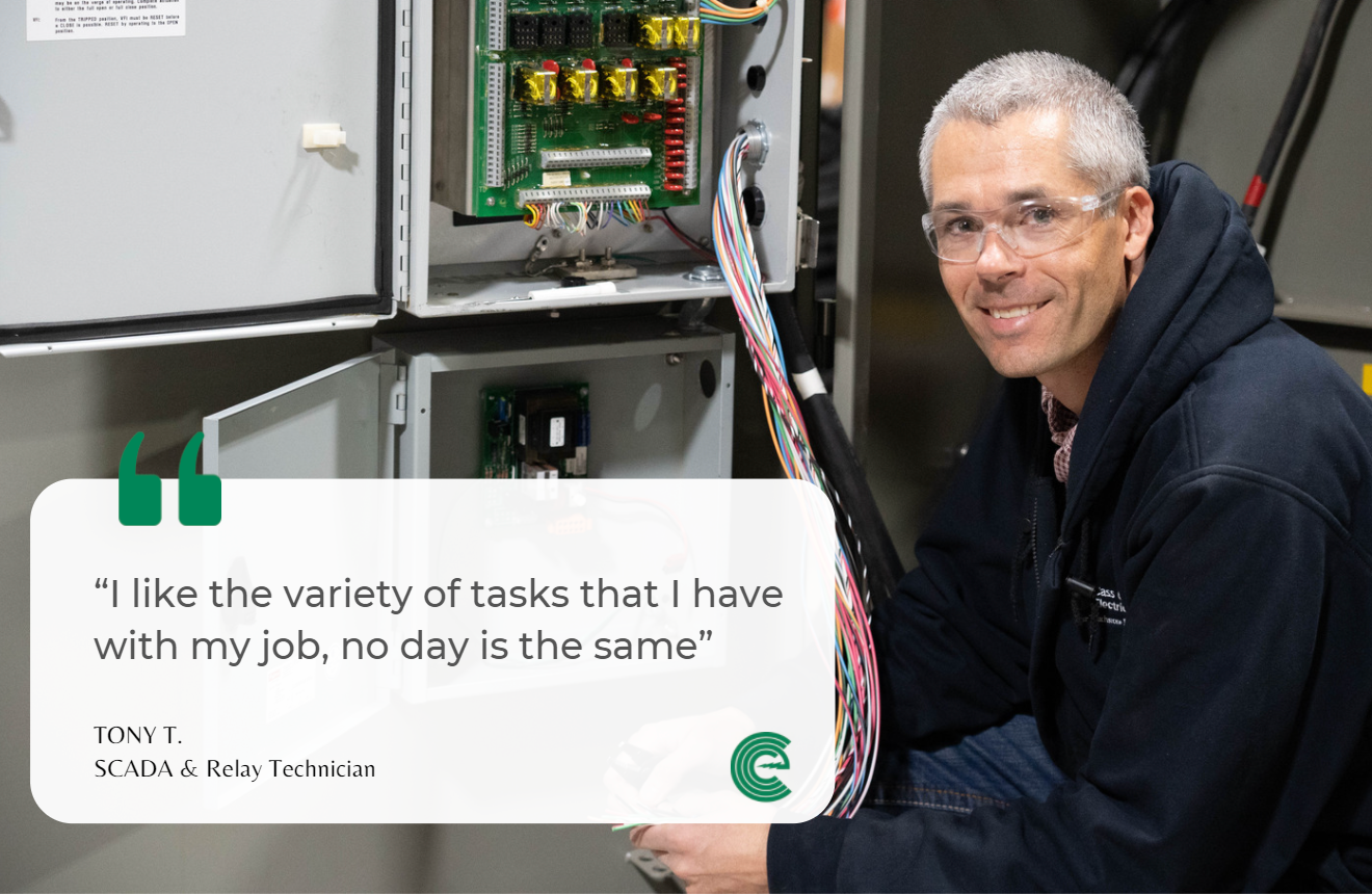 “I like the variety of tasks that I have with my job, no day is the same”
