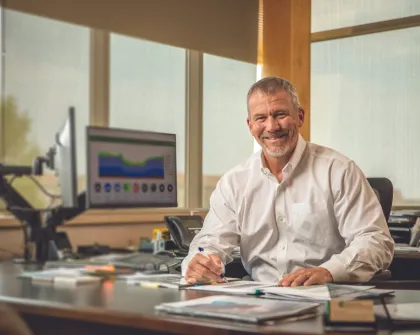 Paul at desk