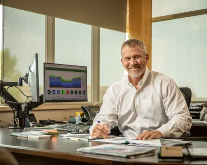 Paul at desk