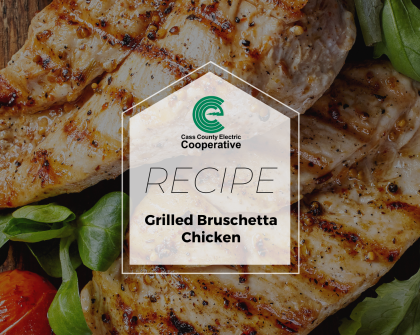 Grilled bruschetta chicken